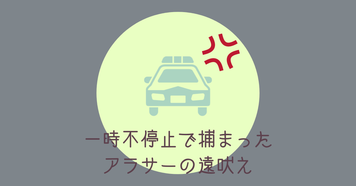 一時不停止 交通違反 で捕まってむかつく私の遠吠えを聞けぇ 愛と破壊の戦士あずあみ